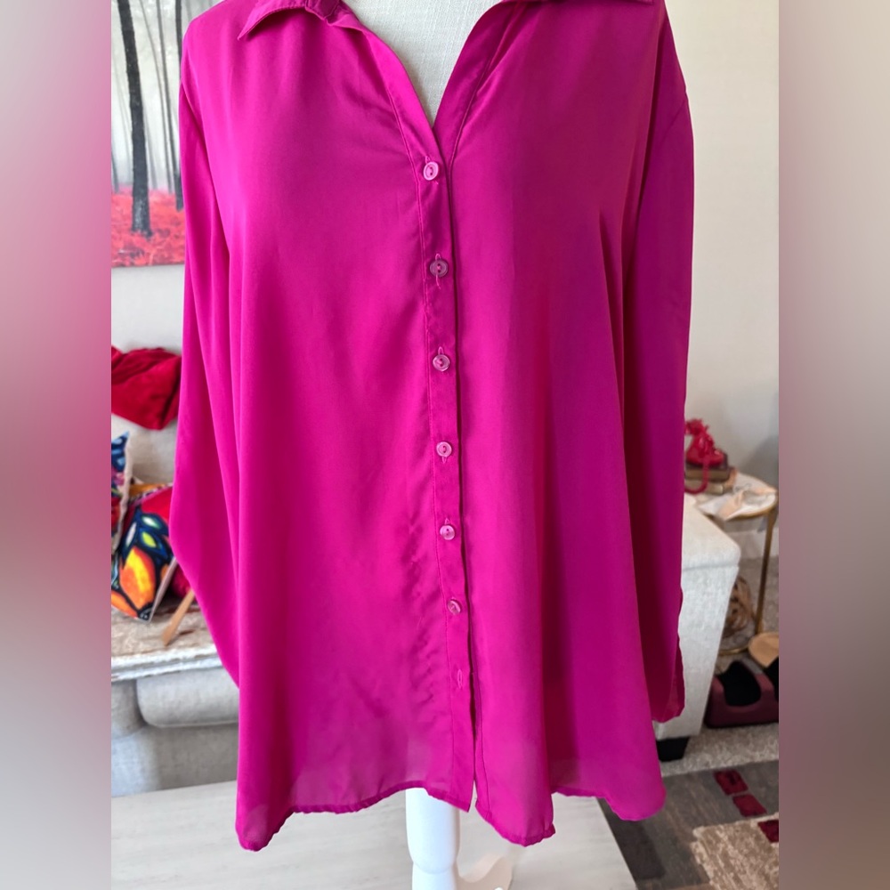 Melissa Paige Fuchsia Top